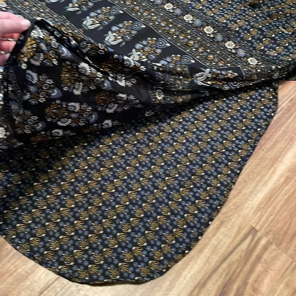 Lara Ethnics women’s dress medium large cover up kimono sleeve maxi floral black - Picture 5 of 8